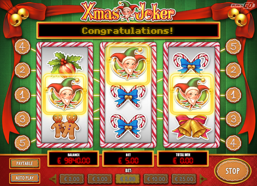 xmas joker - เล่นเกมคาสิโนในวันหยุดยาวอย่างไรให้ไม่พัง